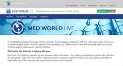 Desktop Screenshot of medworldlive.com